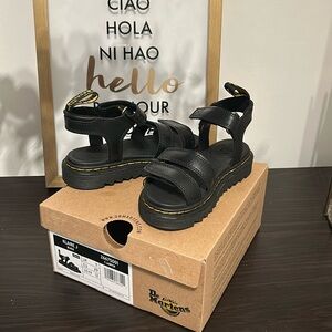 Dr. Martens Black Klaire Sandals
